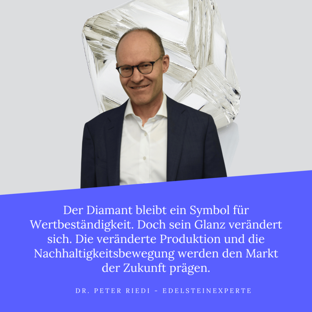 Wertbeständigkeit von Diamanten - Dr Peter Riedi