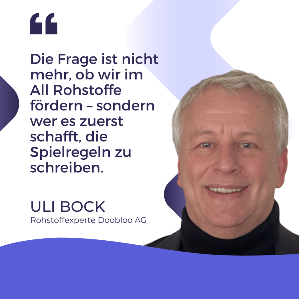 Förderung von Rohstoffen aus dem All - Uli Bock