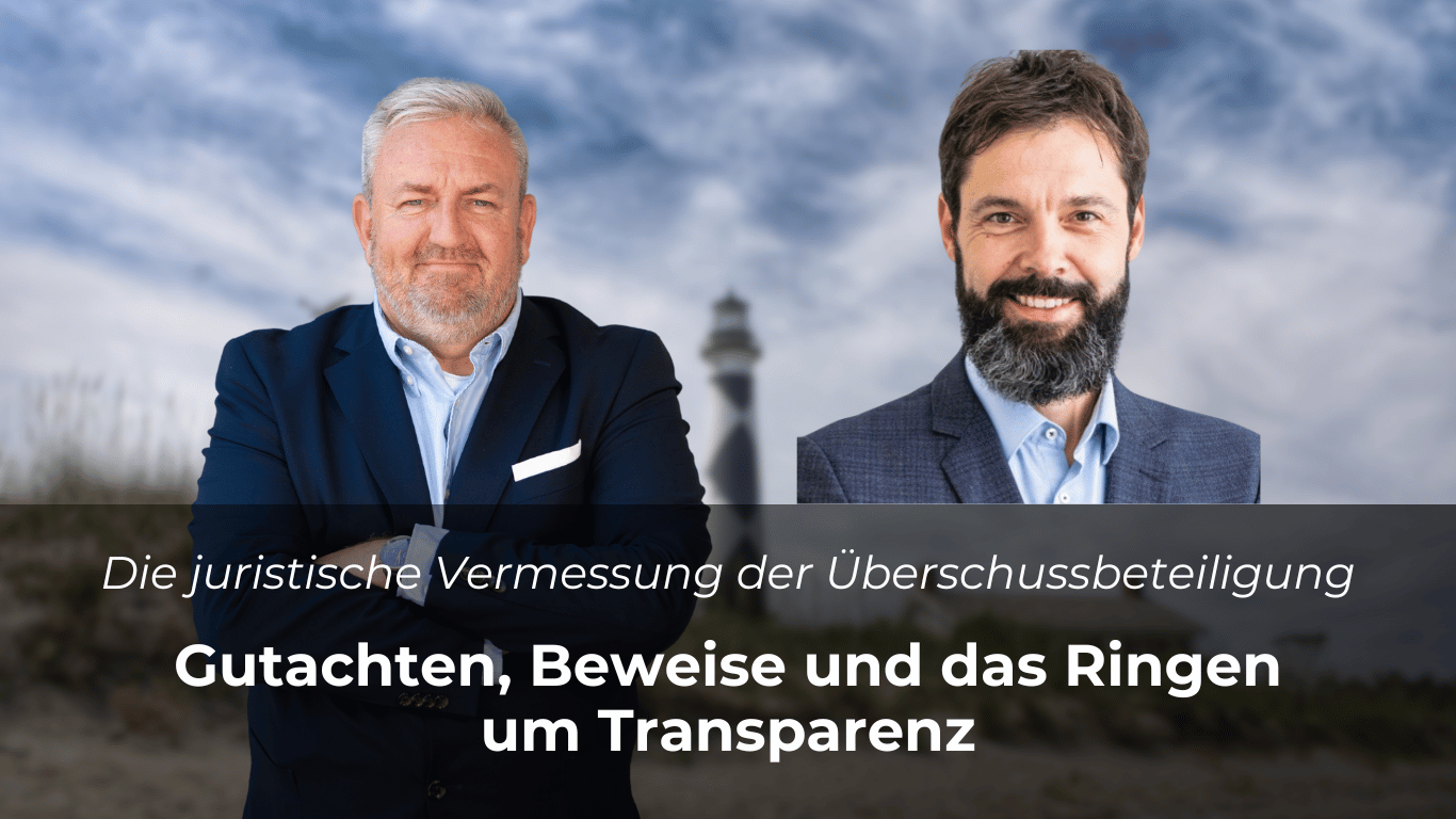 Die juristische Vermessung der Überschussbeteiligung - Sven Enger und Prof. Dr. Schade
