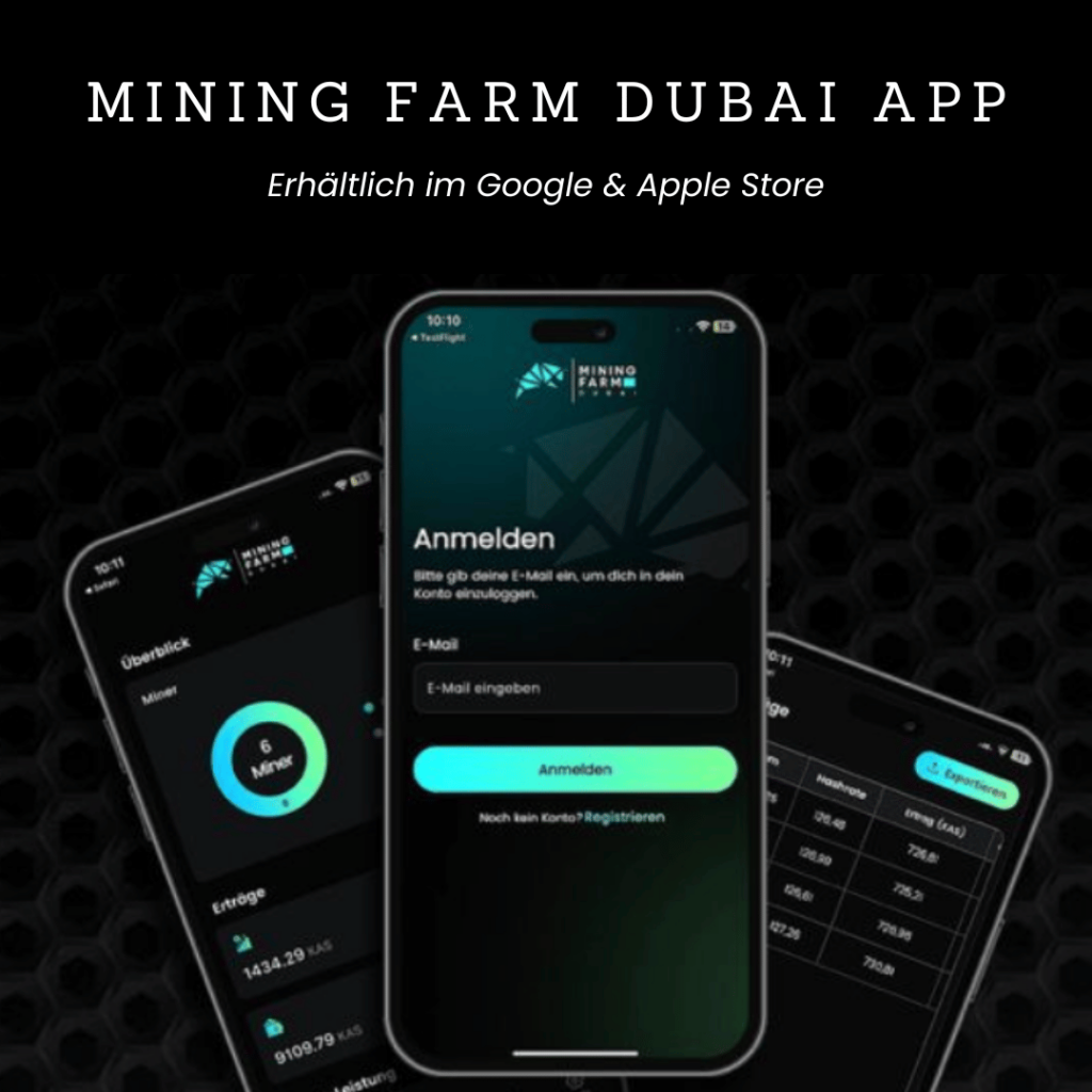 Die neue Mining Farm App für Android und IOS